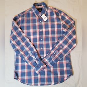 NWT J.Crew Men's Plaid Button Up Shirt- size Medium